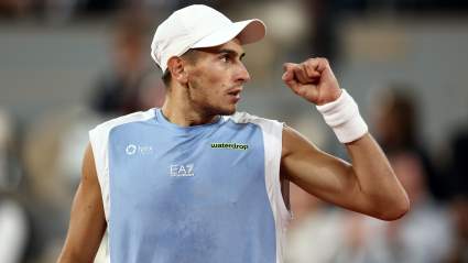 La prometida de Matteo Arnaldi recibió ayuda durante un momento difícil antes del Abierto de Francia.